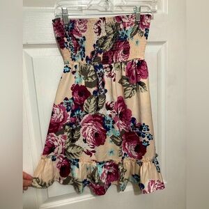 Guess floral satin mini dress